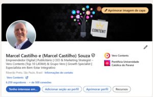 Personal profile on Linkedin 2025